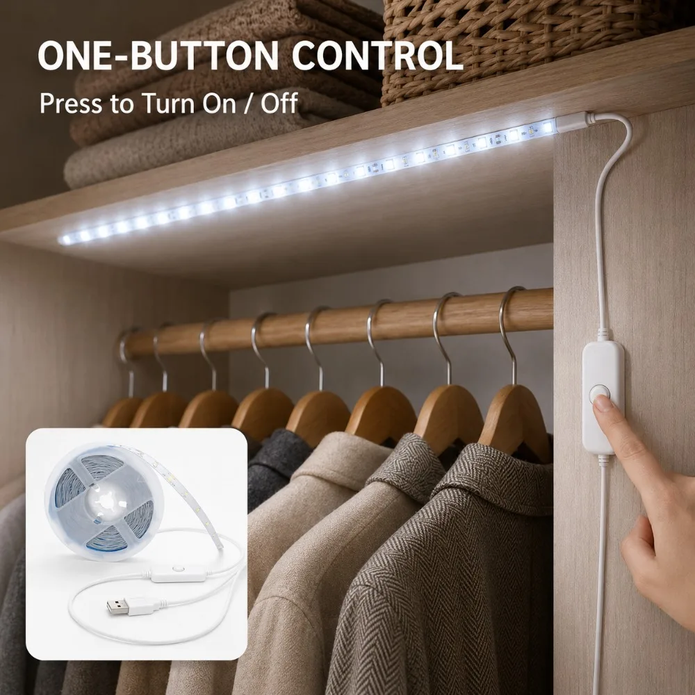 LED Strip Lights USB Button Co - đánh giá và giá Lighting Decoration Ideas