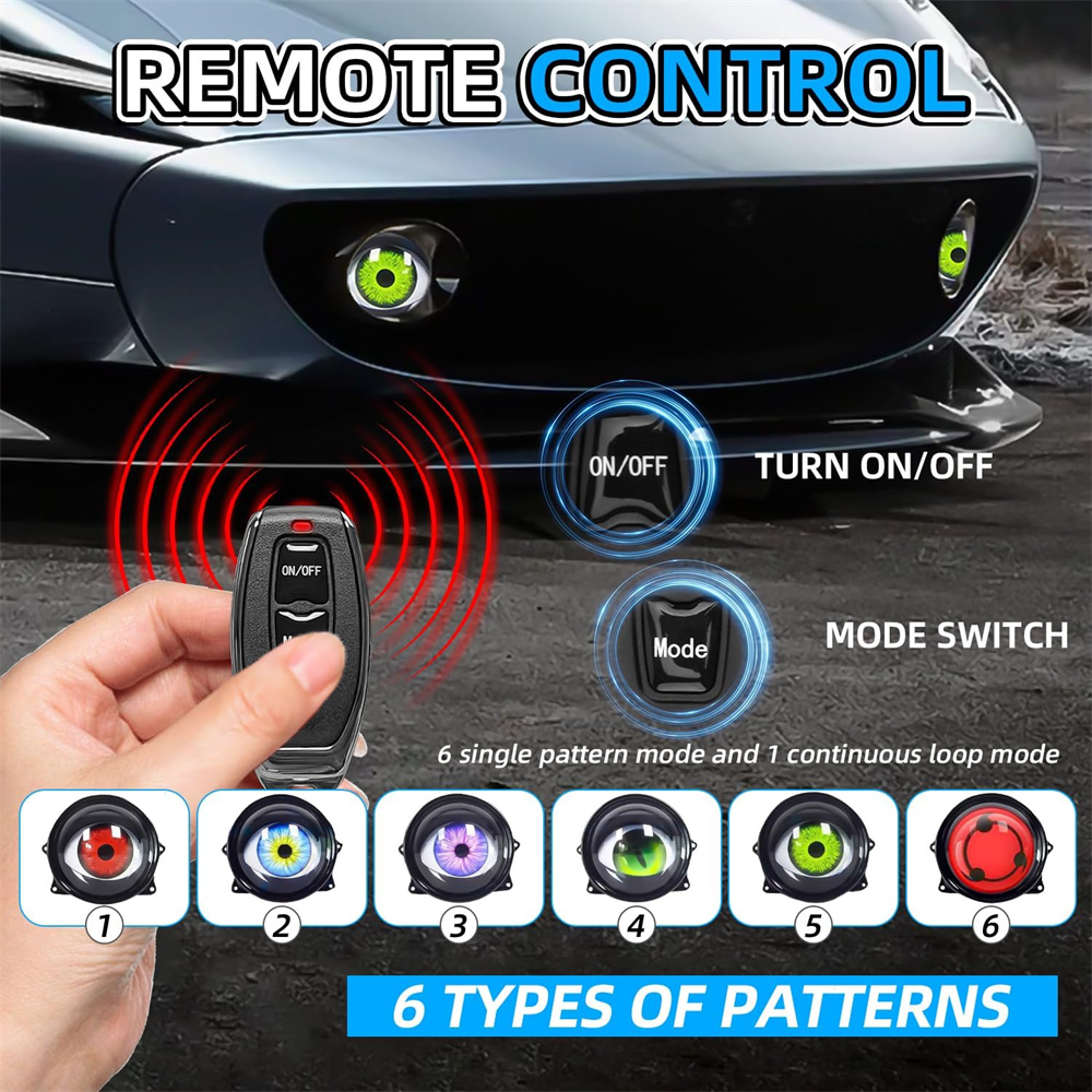  6-Mode Led Dynamic Devil Eye - đánh giá và giá Lighting Decoration Ideas