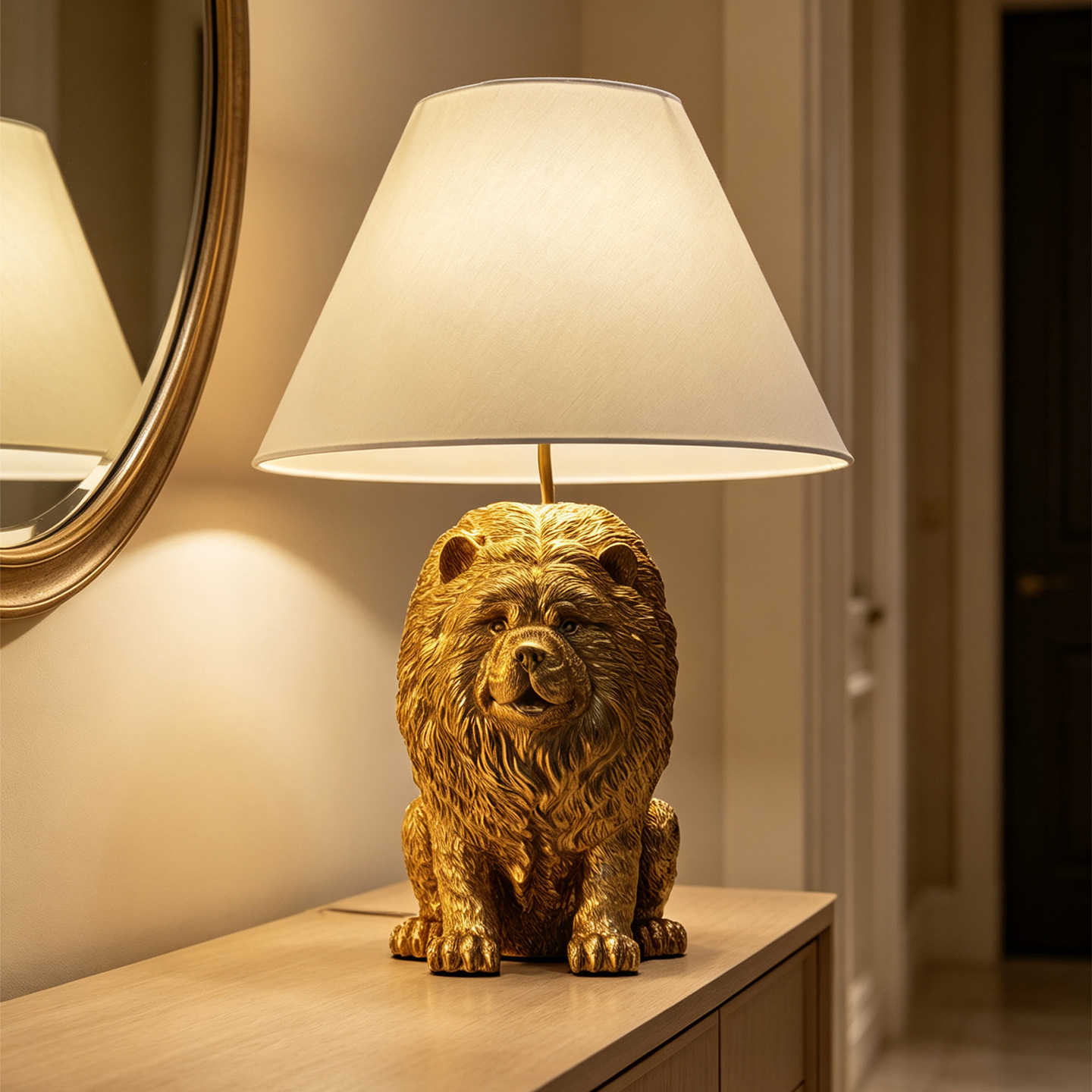 Creative Chow Chow Animal Resi - đánh giá và giá Lighting Decor Bedroom