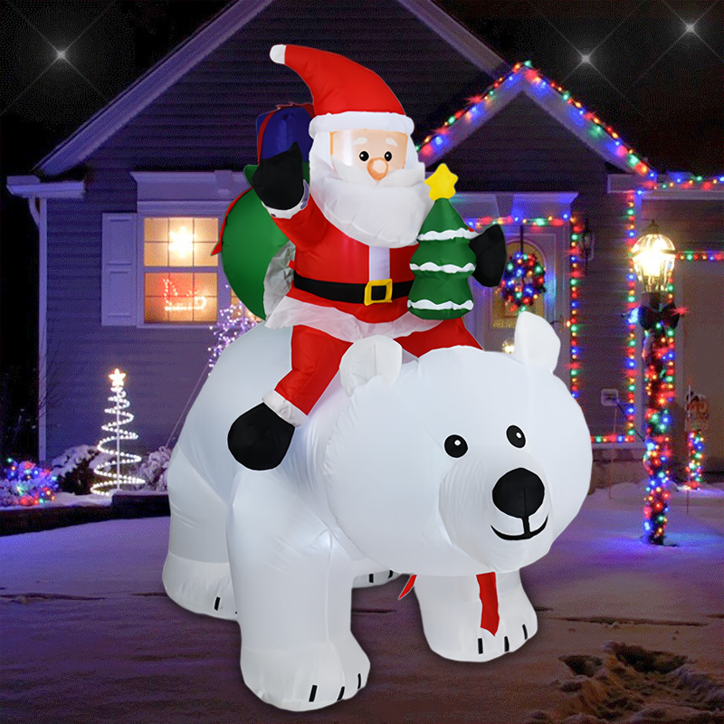 Movable Bear Santa Christmas I - đánh giá và giá Up Lighting Decor