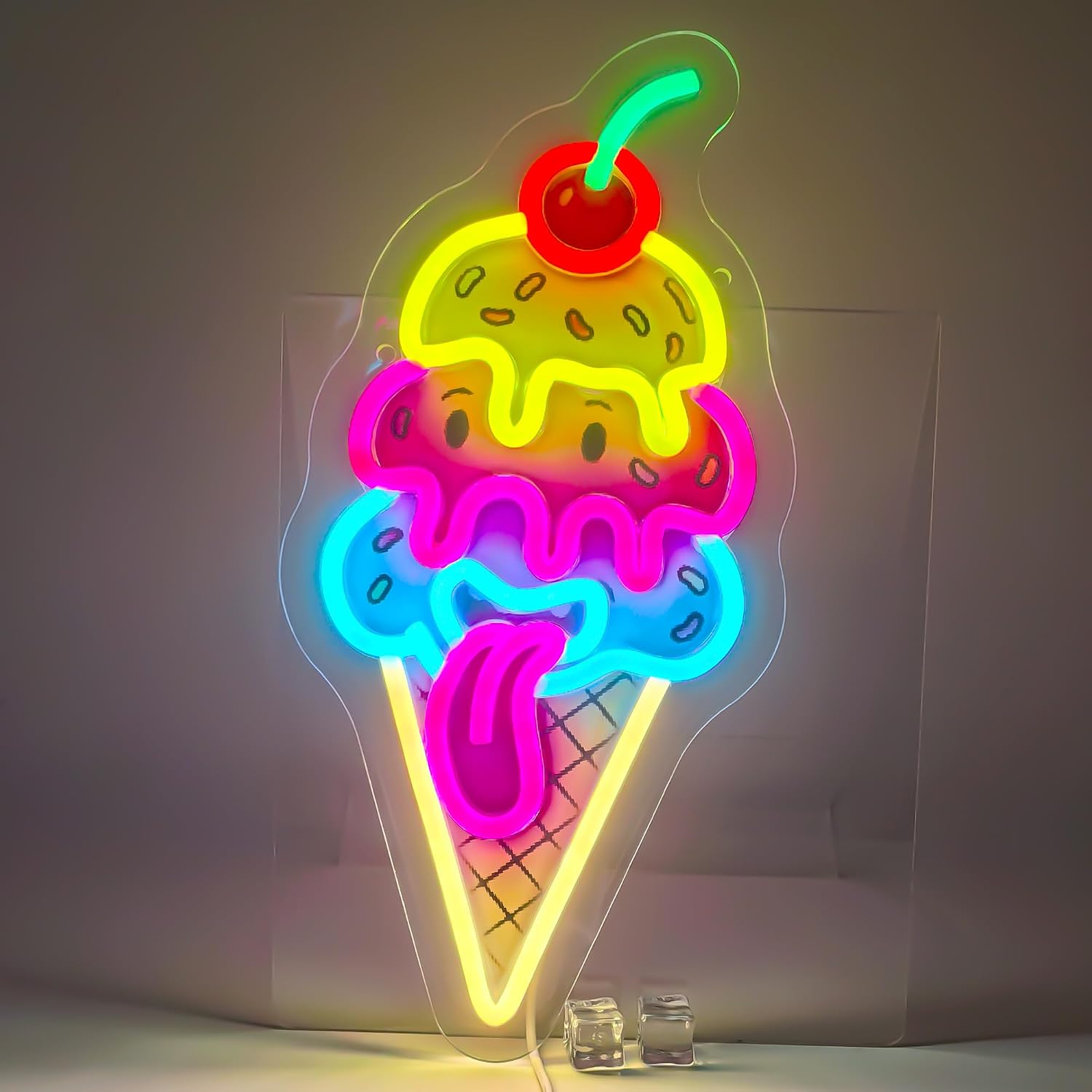 Ice Cream Neon Sign LED Neon L - đánh giá và giá Lighting Christmas Decor